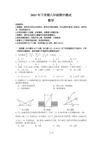 2021-2022长郡外国语八年级上数学期中考试试卷（无答案）