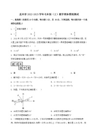 河南省孟州市2022-2023学年七年级（上）数学期末模拟测试（含答案及详解）