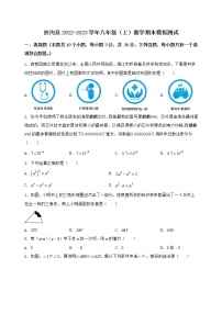 河南省扶沟县2022-2023学年八年级（上）数学期末模拟测试（含答案及详解）