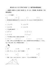 河南省商水县2022-2023学年八年级（上）数学期末模拟测试（含答案及详解）