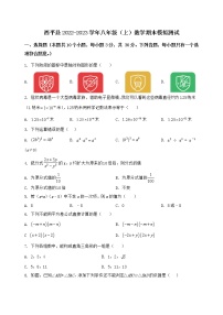 河南省西平县2022-2023学年八年级（上）数学期末模拟测试（含答案及详解）