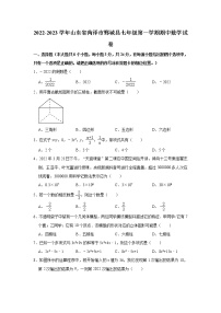 山东省菏泽市鄄城县2022-2023学年七年级上学期期中数学试卷 (含答案)