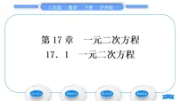 数学八年级下册17.1 一元二次方程习题课件ppt