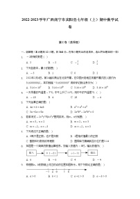 广西壮族自治区南宁市宾阳县2022-2023学年七年级上学期期中数学试卷