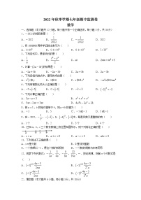 云南省昭通市巧家县2022-2023学年七年级上学期期中数学试题（含答案）