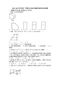 广东省佛山市南海外国语学校2022-2023学年九年级上学期期中考数学试卷(无答案)