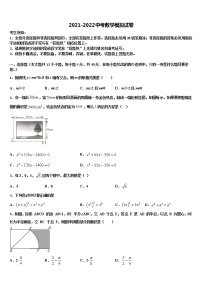 云南省红河州个旧市重点名校2021-2022学年中考数学仿真试卷含解析