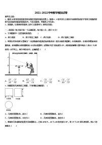 云南弥勒市重点名校2021-2022学年中考数学模拟预测试卷含解析