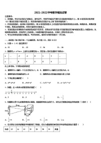 云南省红河哈尼族彝族自治州市级名校2021-2022学年中考三模数学试题含解析