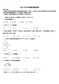 浙江杭州拱墅区锦绣育才2021-2022学年中考数学押题试卷含解析