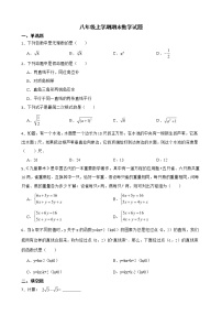 江西省吉安市青原区2022年八年级上学期期末数学试题及答案