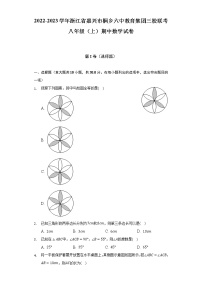 2022-2023学年浙江省嘉兴市桐乡六中教育集团三校联考八年级（上）期中数学试卷（含解析）