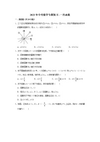 一次函数 （试题）2023年中考数学专题复习 人教版
