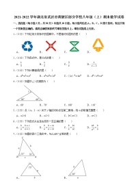 2021-2022学年湖北省武汉市黄陂区部分学校八年级（上）期末数学试卷