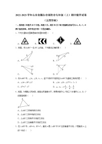 山东省烟台市莱阳市2022-2023学年七年级上学期期中考试数学试卷(含答案)