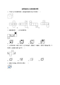 【期末专项】苏科版七年级数学上册期末复习专题 含图案的立方体的展开图