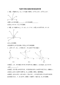 【期末专项】苏科版七年级数学上册期末复习专题 与角平分线+余角补角有关的计算