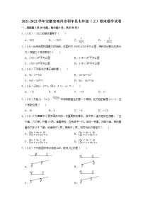 2021-2022学年安徽省亳州市利辛县七年级（上）期末数学试卷