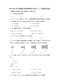 2021-2022学年安徽省合肥市肥西县七年级（上）期末数学试卷