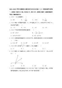 2021-2022学年安徽省合肥市庐江县七年级（上）期末数学试卷