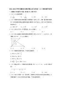 2021-2022学年安徽省合肥市蜀山区七年级（上）期末数学试卷