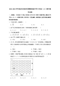 重庆市南岸区珊瑚初级中学2022-2023学年八年级上学期期中考试数学试卷(含答案)