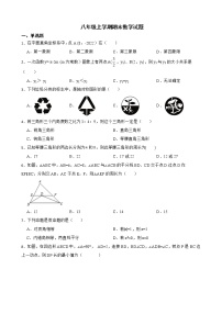 安徽省合肥市蜀山区2022年八年级上学期期末数学试题及答案