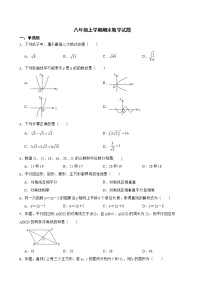 黑龙江省绥化市青冈县2022年八年级上学期期末数学试题及答案