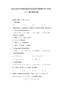 湖北省武汉市武昌区武珞路中学2022-2023学年七年级（上）期中数学试卷(解析版)