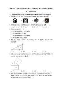 山东省烟台市龙口市2022-2023学年七年级上学期期中数学试卷（五四学制）
