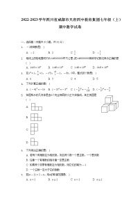 四川省成都市天府四中教育集团2022-2023学年七年级上学期期中数学试卷