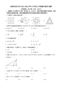 南通市崇川区2021-2022学年八年级上学期期末数学试题（含解析）