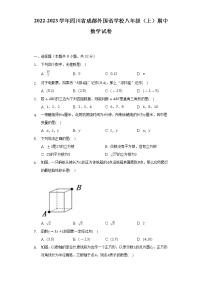 2022-2023学年四川省成都外国语学校八年级（上）期中数学试卷（含解析）