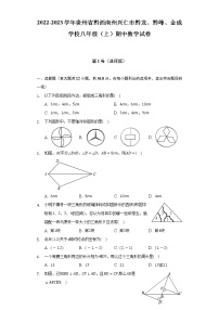 贵州省黔西南州兴仁市黔龙、黔峰、金成学校2022-2023学年八年级上学期期中数学试卷