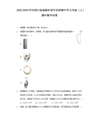 四川省成都市青羊区树德中学2022-2023学年七年级上学期期中数学试卷(含答案)