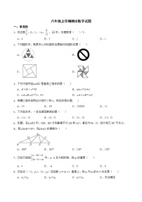 山东省济南市市中区2022年八年级上学期期末数学试题及答案