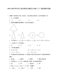 2021-2022学年辽宁省本溪市本溪县七年级（上）期末数学试卷（含解析）