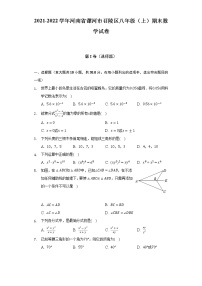 2021-2022学年河南省漯河市召陵区八年级（上）期末数学试卷（含解析）