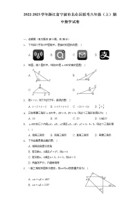 2022-2023学年浙江省宁波市北仑区联考八年级（上）期中数学试卷(解析版)