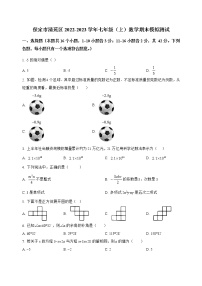 河北省保定市清苑区2022-2023学年七年级（上）数学期末模拟测试(解析版)