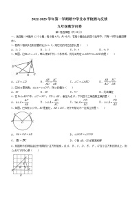 山东省聊城市阳谷县2022-2023学年九年级上学期期中数学试题(含答案)