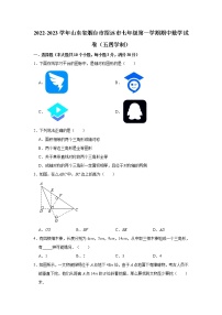 山东省烟台市招远市2022-2023学年七年级上学期期中数学试卷（五四学制）(含答案)