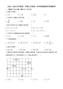 广东省佛山市南海区灯湖中学2022-2023学年八年级上学期第一次大测数学试卷(含答案)