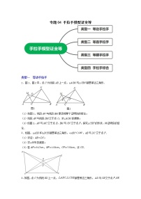 苏科版数学八年级上册期末专区-专题04 手拉手模型证全等