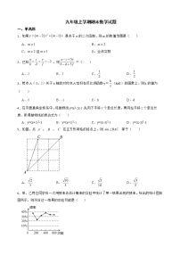 安徽省宿州市砀山县2022年九年级上学期期末数学试题及答案