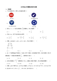 山西省吕梁市交城县2022年九年级上学期期末数学试题及答案