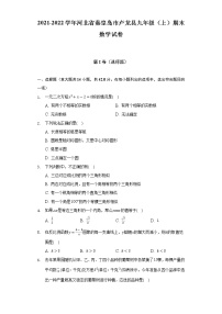 2021-2022学年河北省秦皇岛市卢龙县九年级（上）期末数学试卷（含解析）