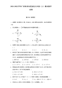 2021-2022学年广西来宾市武宣县九年级（上）期末数学试卷（含解析）