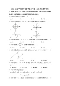 贵州省毕节市2021-2022学年八年级（上）期末数学试卷(含答案)