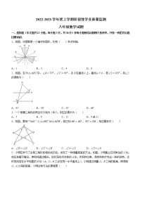 山东省临沂市郯城县2022-2023学年八年级上学期期中数学试题(含答案)